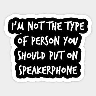 Speakerphone Sticker